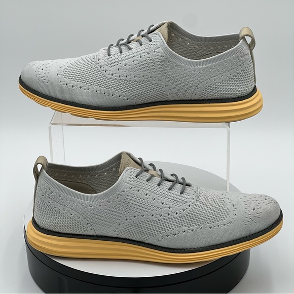 Cole Haan ØriginalGrand Stitchlite Wingtip Ox 11M Ironstone grey, sunset yellow - Picture 7 of 10